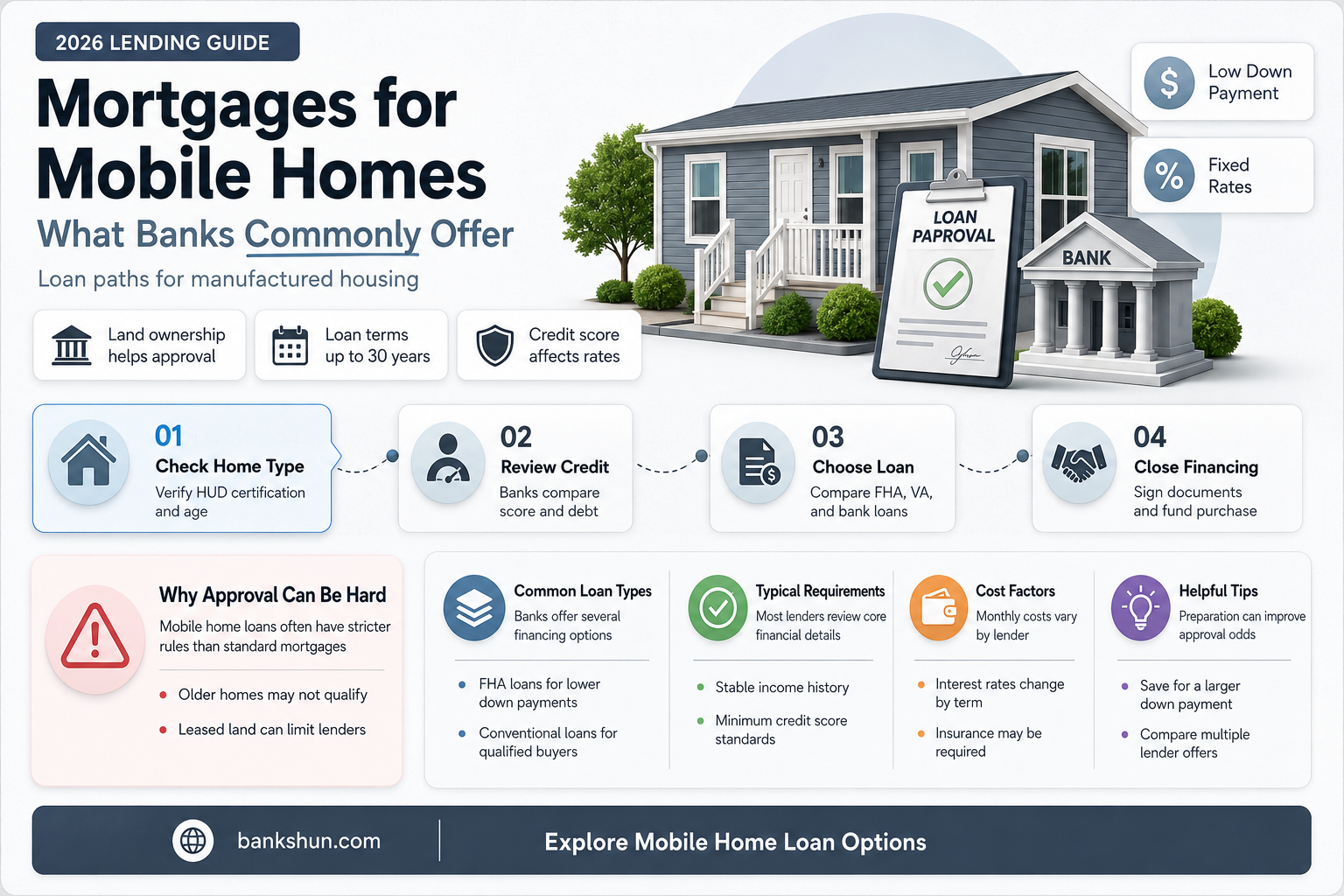 do banks give mortgages for mobile homes