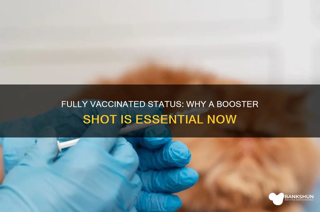 must have booster to be fully vaccinated