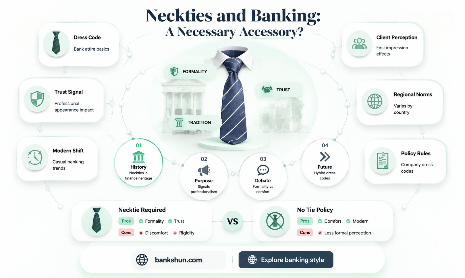 do bank tellers have to wear ties