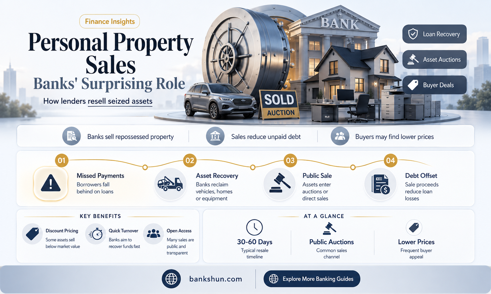 do banks have sales of personal propertry