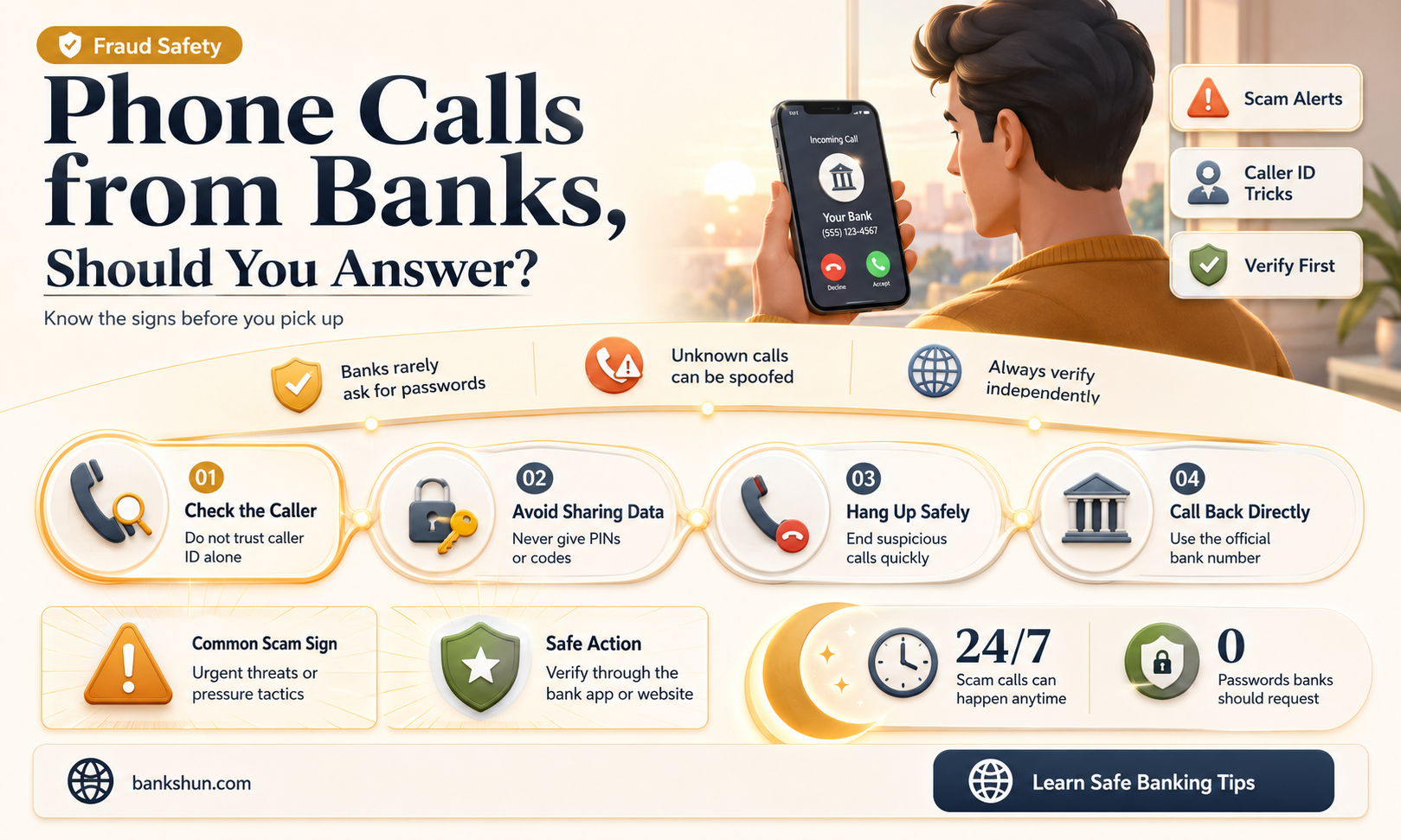 do banks ever call you by phone