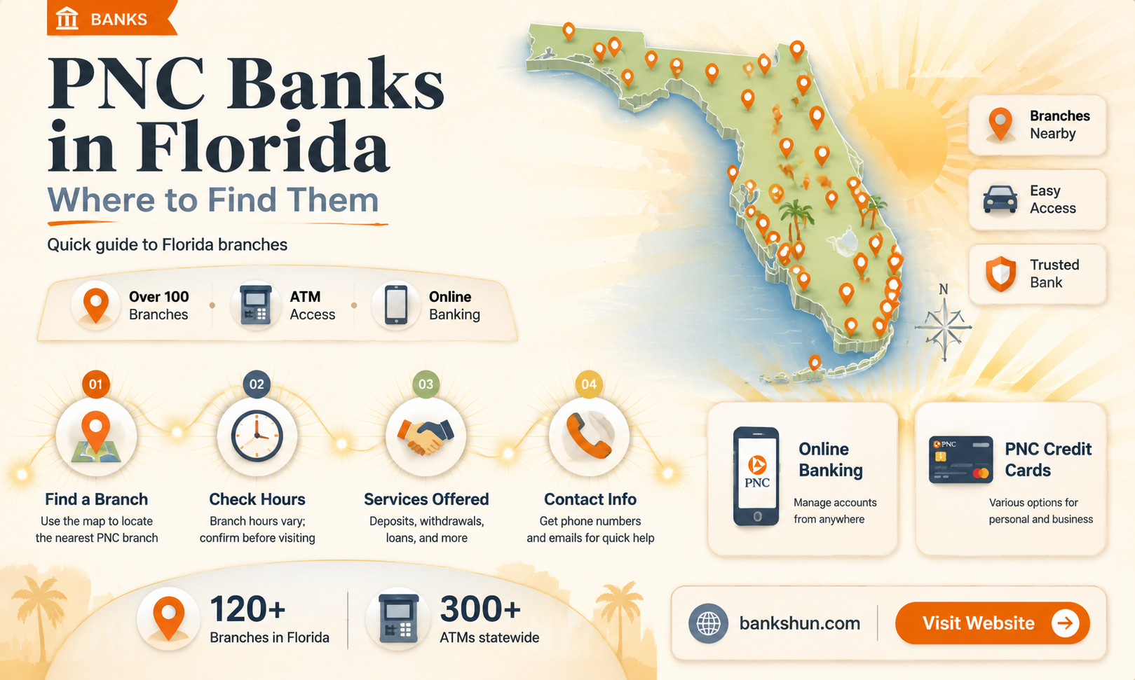 are there any pnc banks in florida
