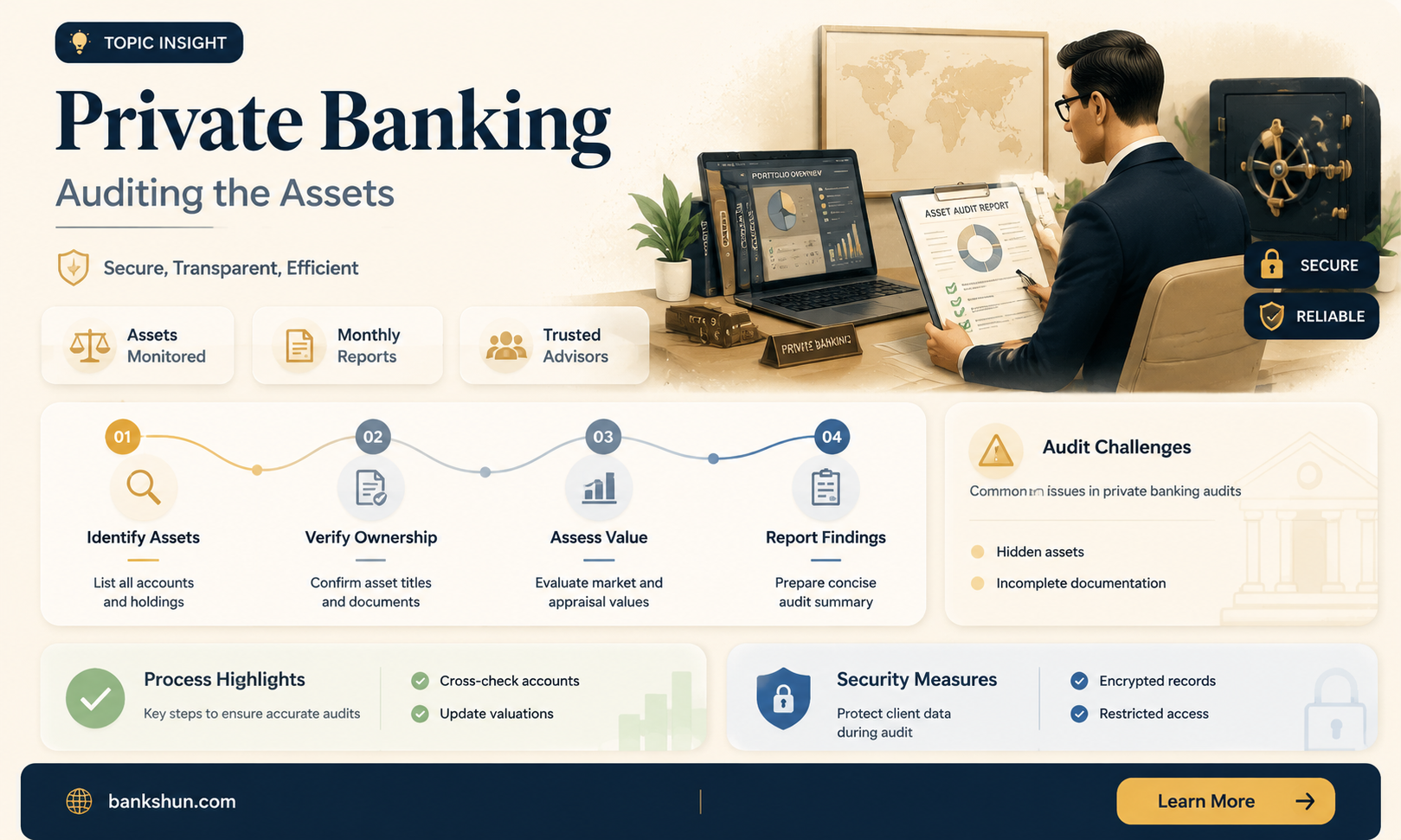 are the assets of private banking audit