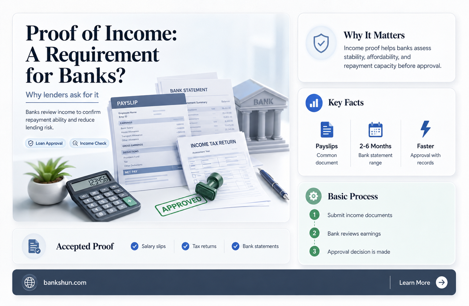 do banks ask for proof of income
