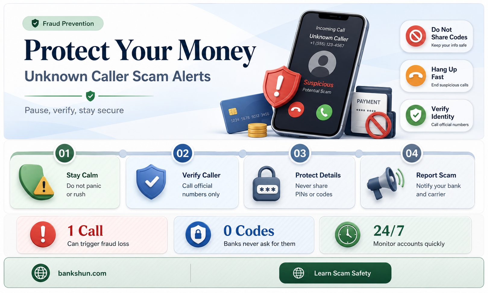 do banks call from no caller id
