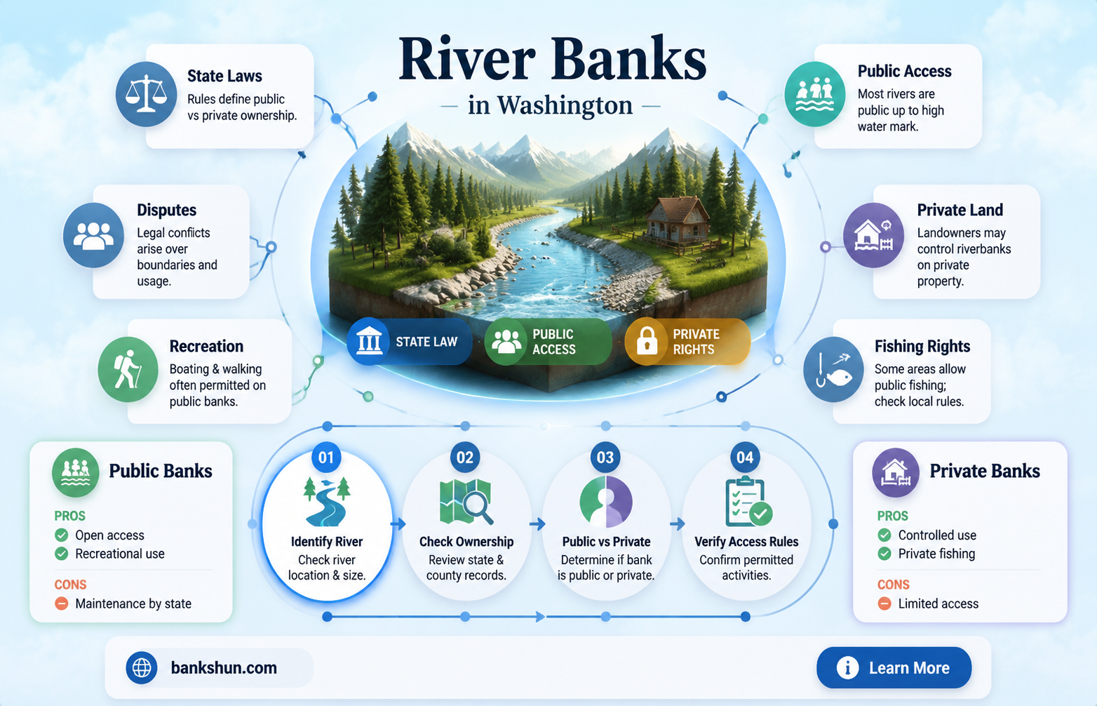 are river banks public property washington state