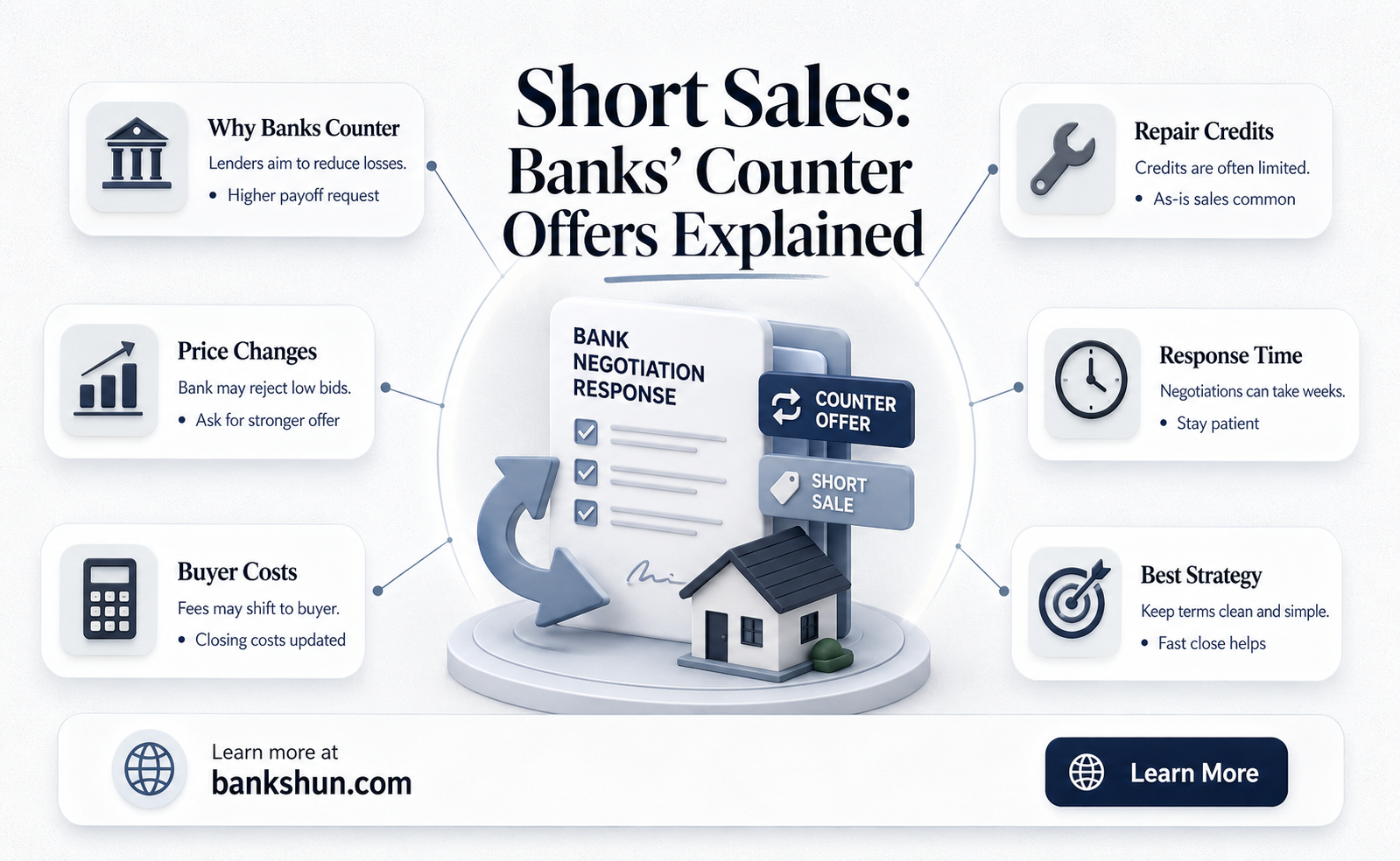 do banks counter offer on short sales