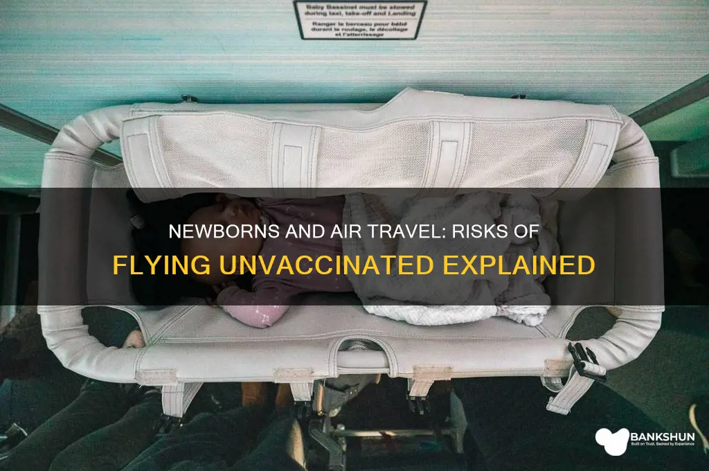 should a newborn fly with no vaccination