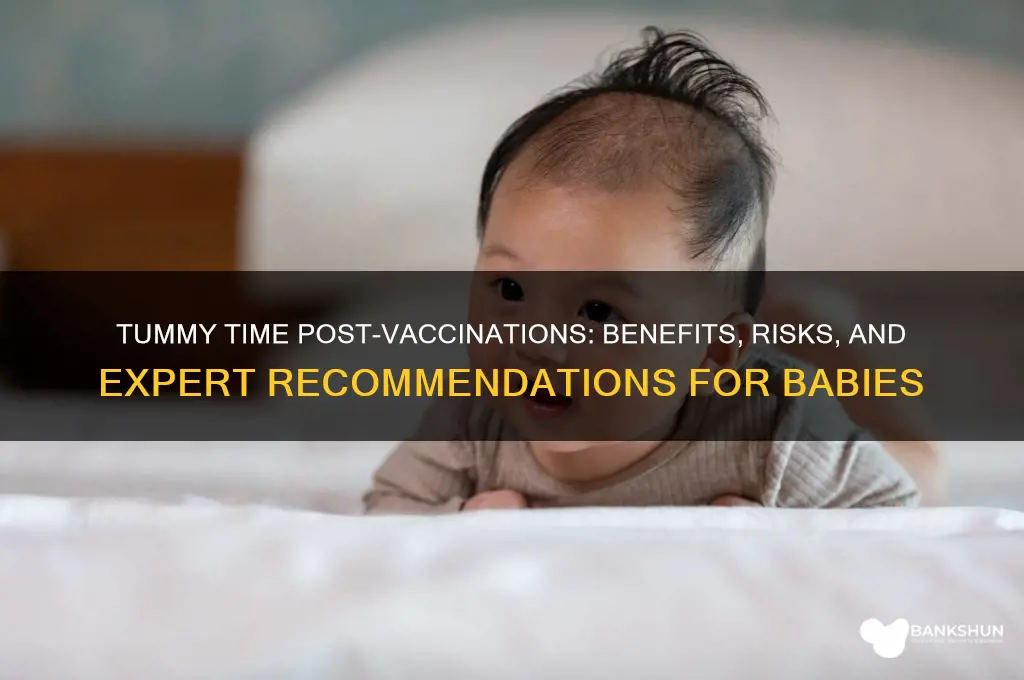 should baby do tummy time after vaccinations