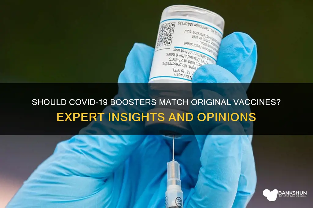 should booster be same as original vaccine
