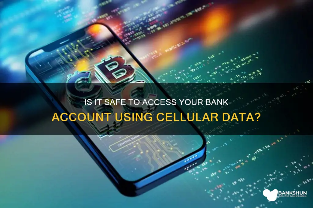 should i access bank with celluar data