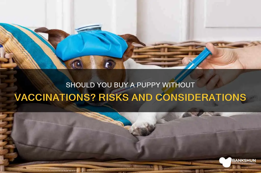 should i buy a puppy without vaccinations