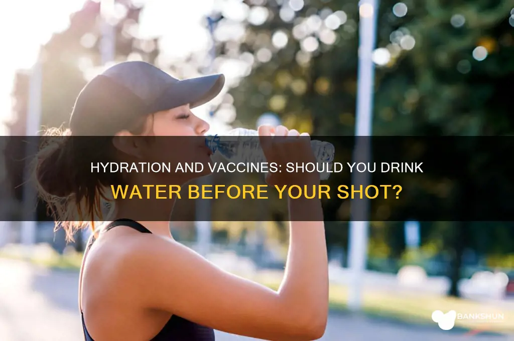 should i drink water before my vaccine