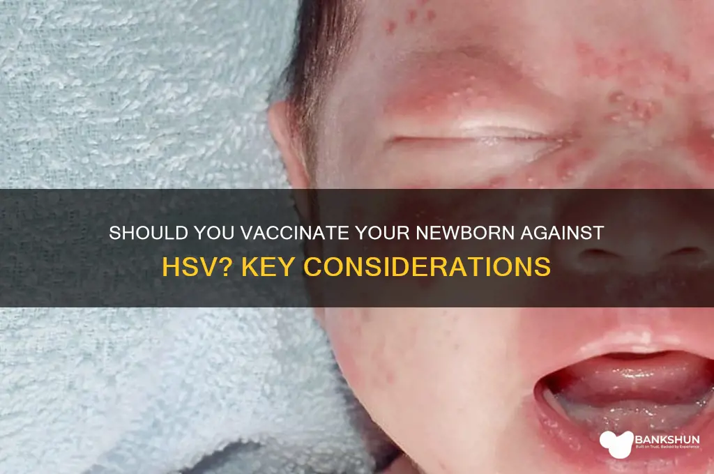 should i vaccinate my newborn with hsv