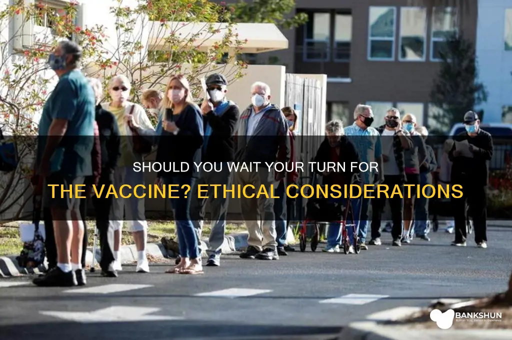 should i wait my turn for vaccine