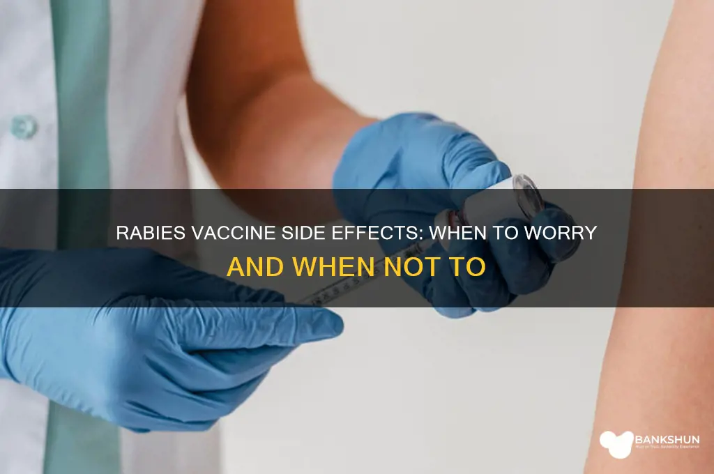 should i worry after taking rabies vaccine