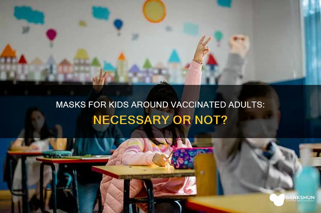 should kids wear masks around vaccinated adults