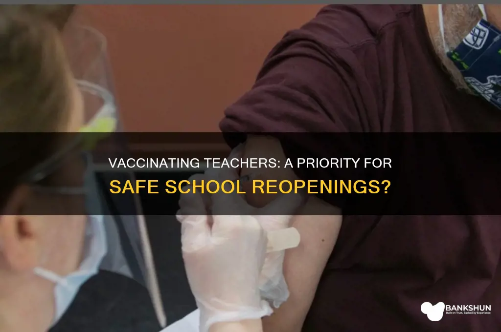 should teachers be vaccinated before schools reopen