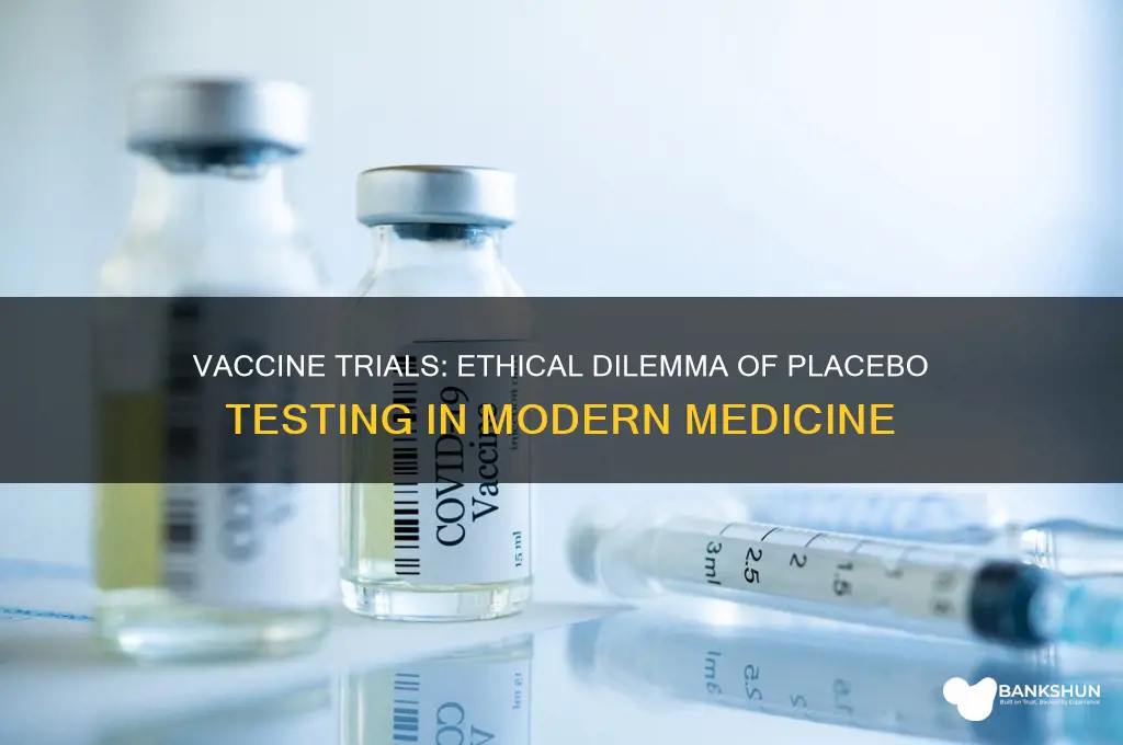 should vaccines be tested beside a placebo