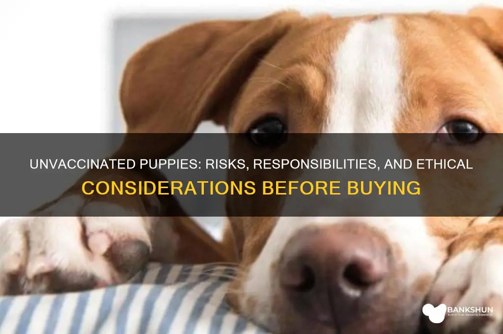 should you buy a puppy without vaccinations
