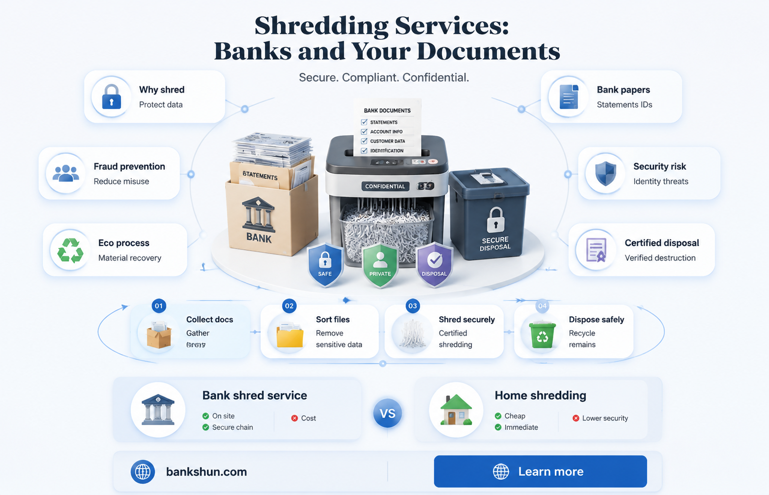 do banks take documents to be shredded
