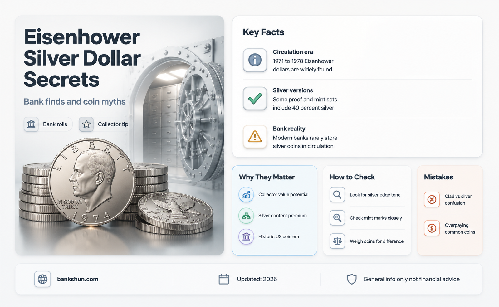 do banks still have eisenhower silver dollars