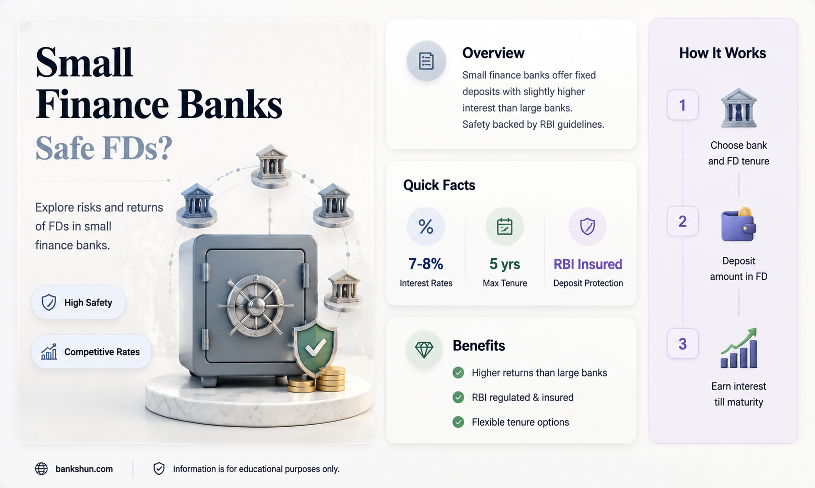 are small finance banks safe for fd