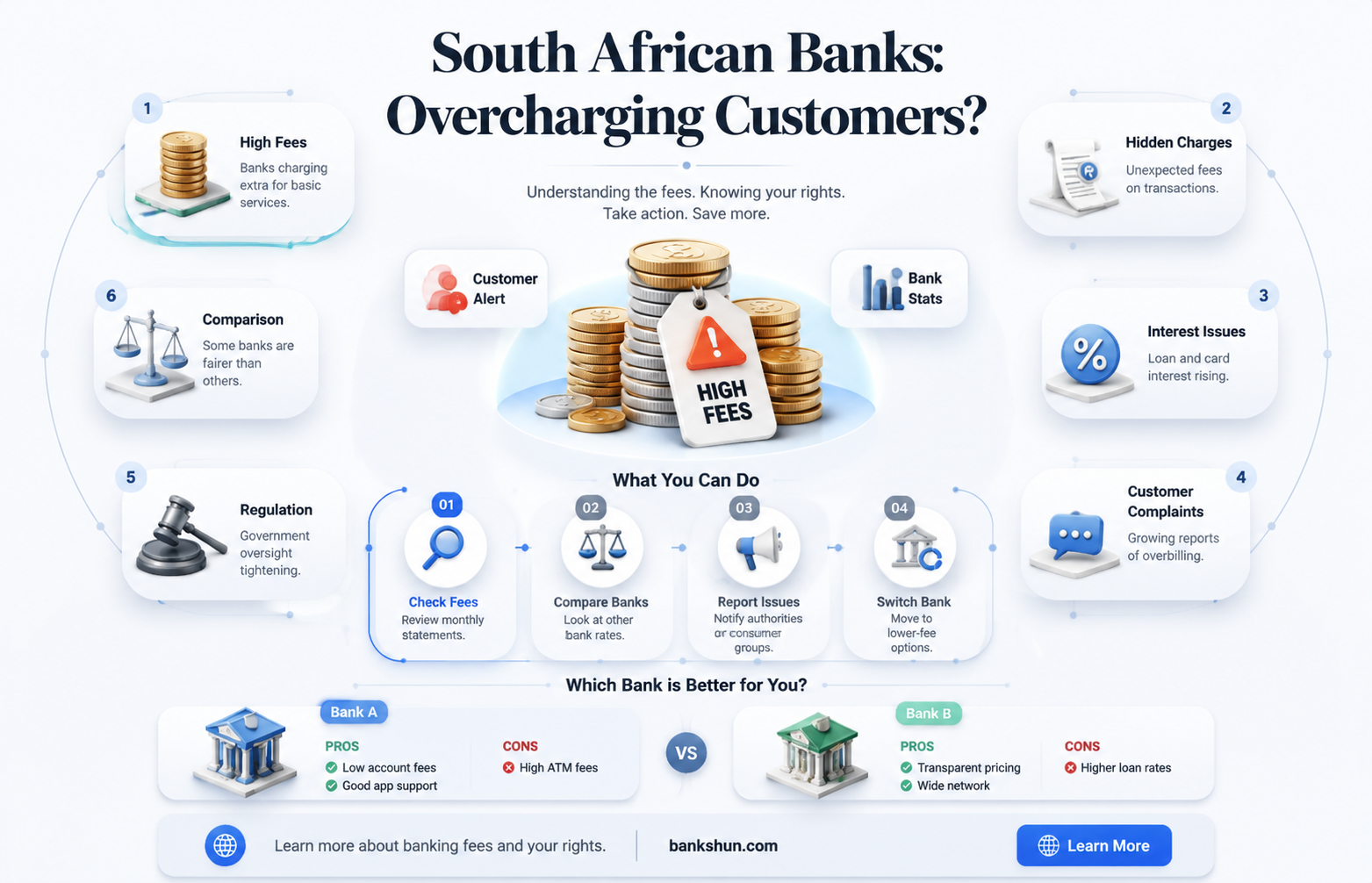 do banks overcharge customers in south africa