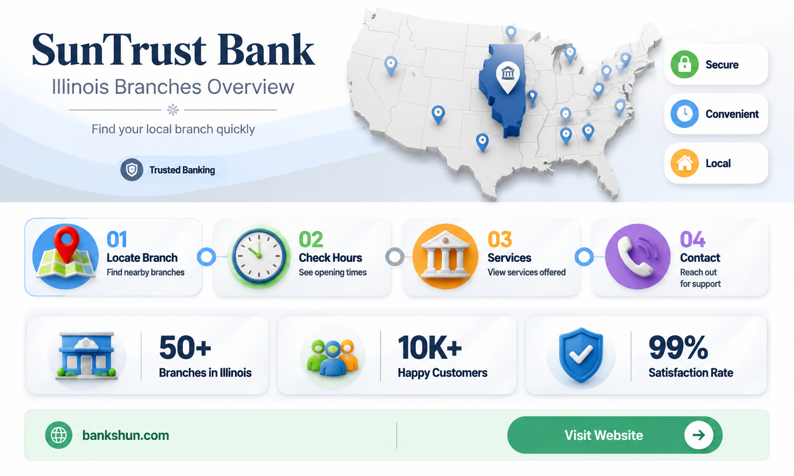 did suntrust bank have branches in illinois