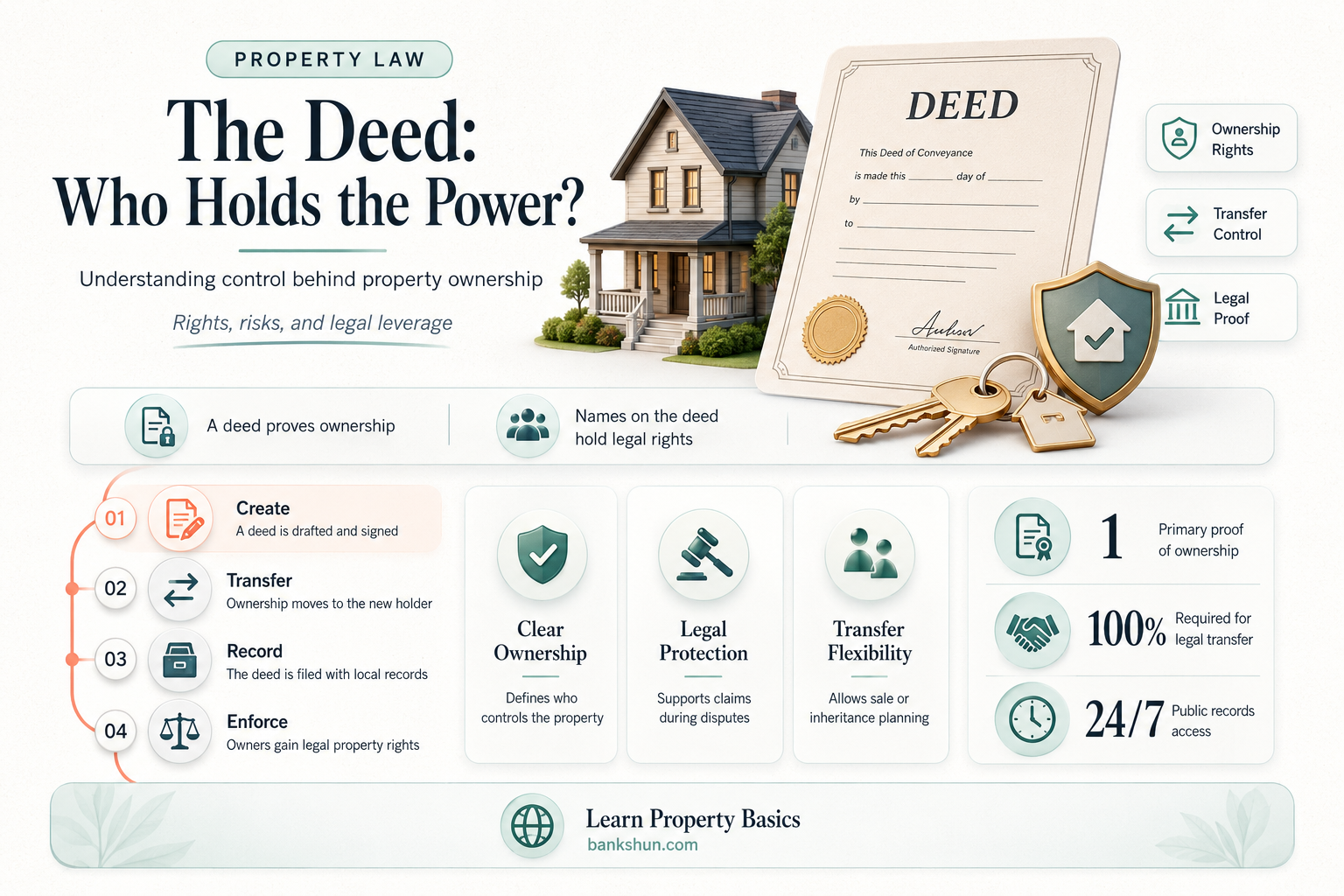 do banks and lenders hold the deed