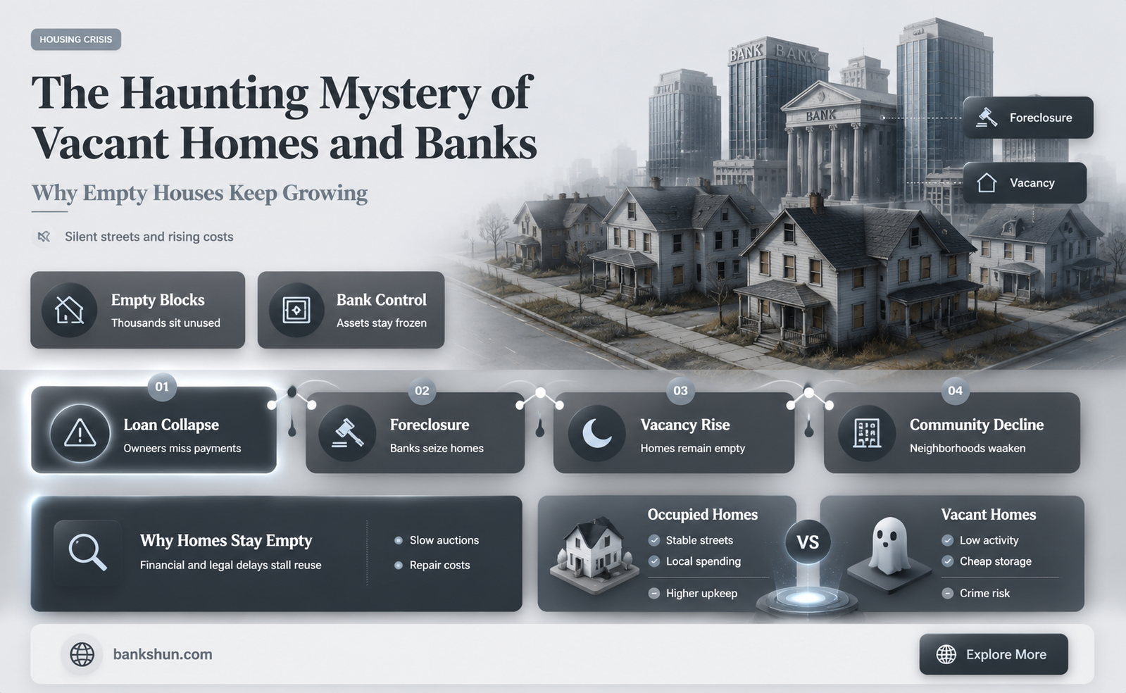 do banks have to maintain empty homes