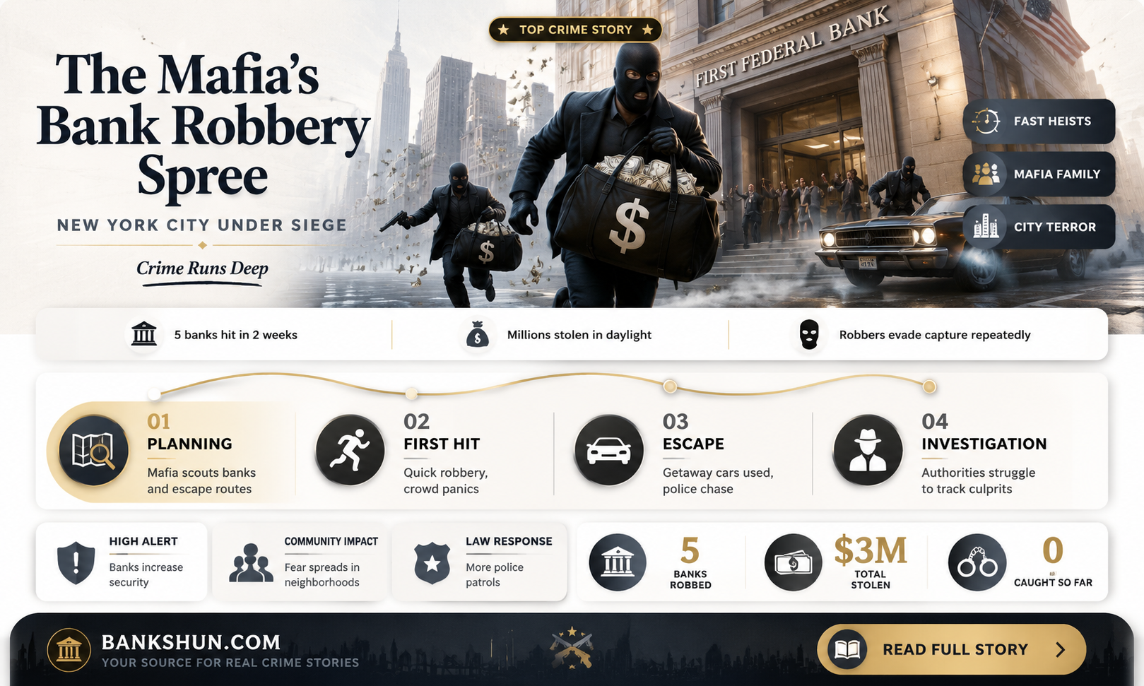 did the new york mafia rob banks