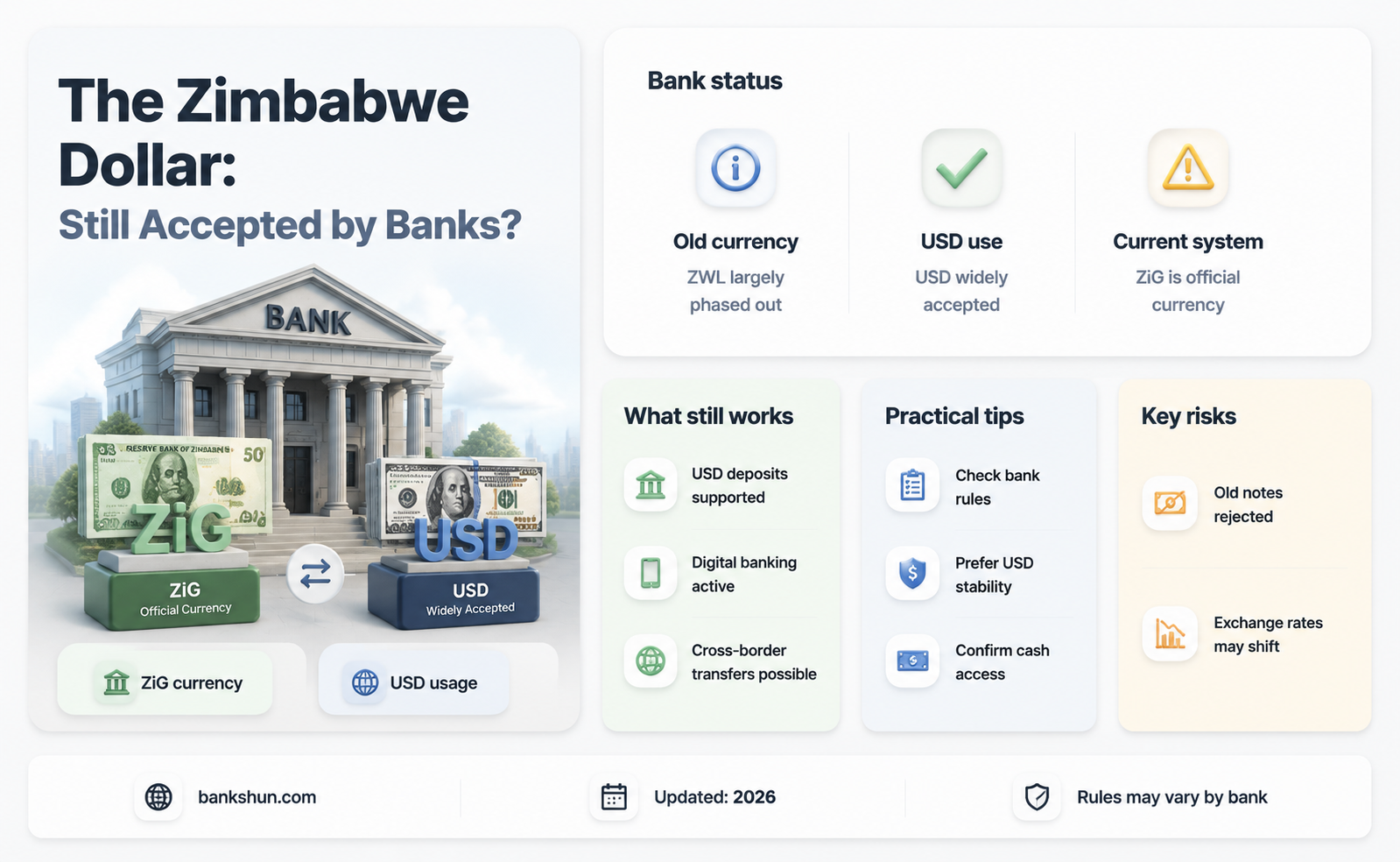 do banks still accept the zimbabawe dollar