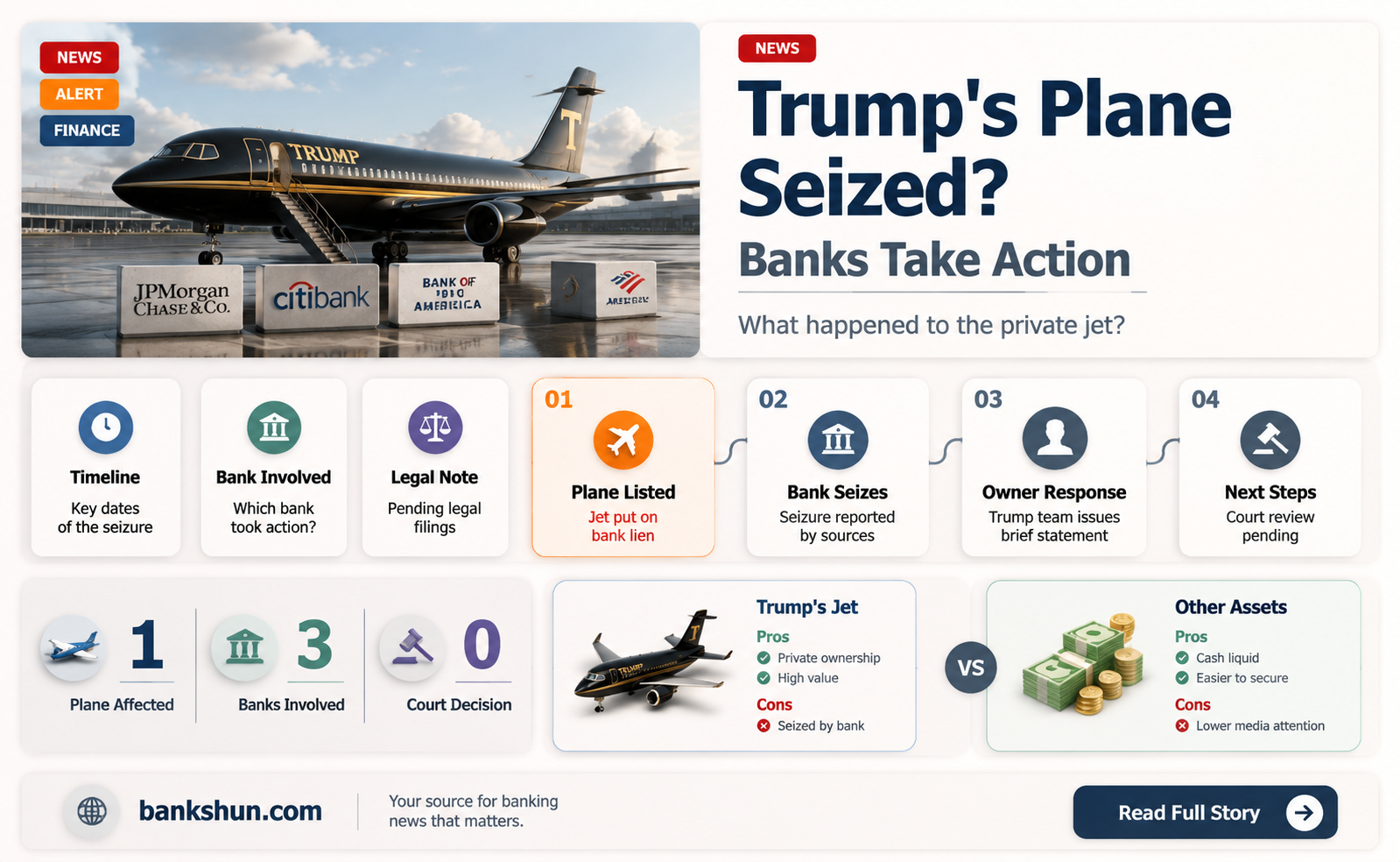 did the bank take trump