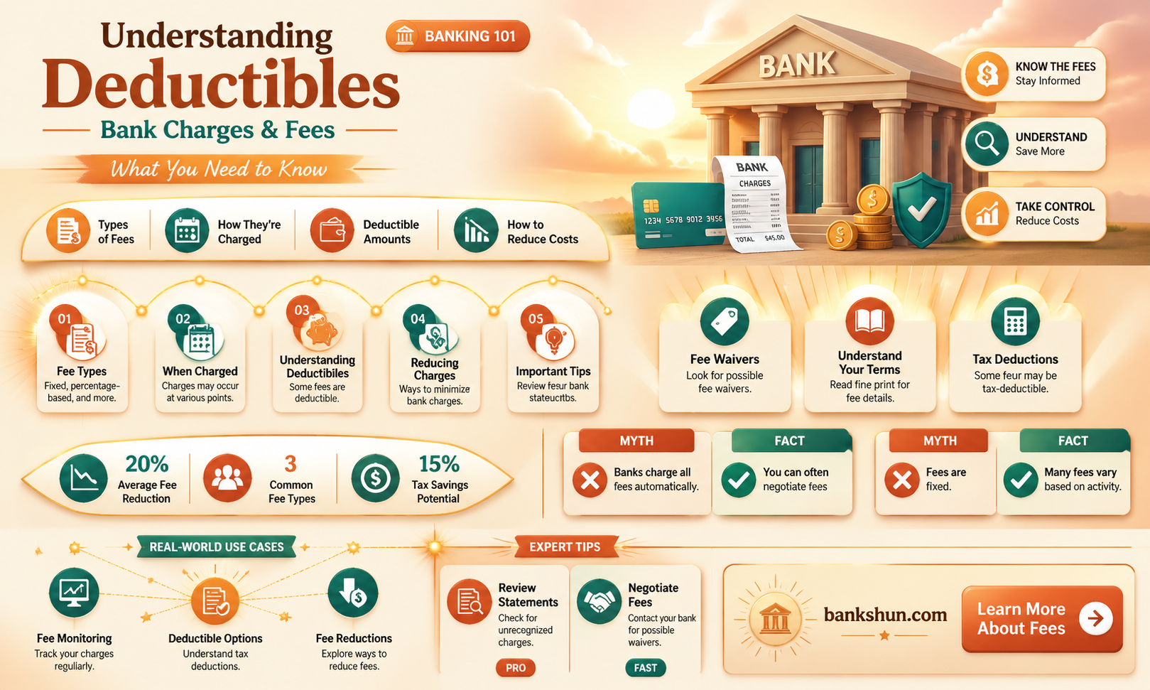 are bank charges and fees an deductible