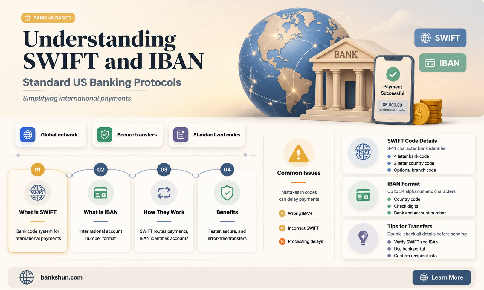 do all us banks have swift iban