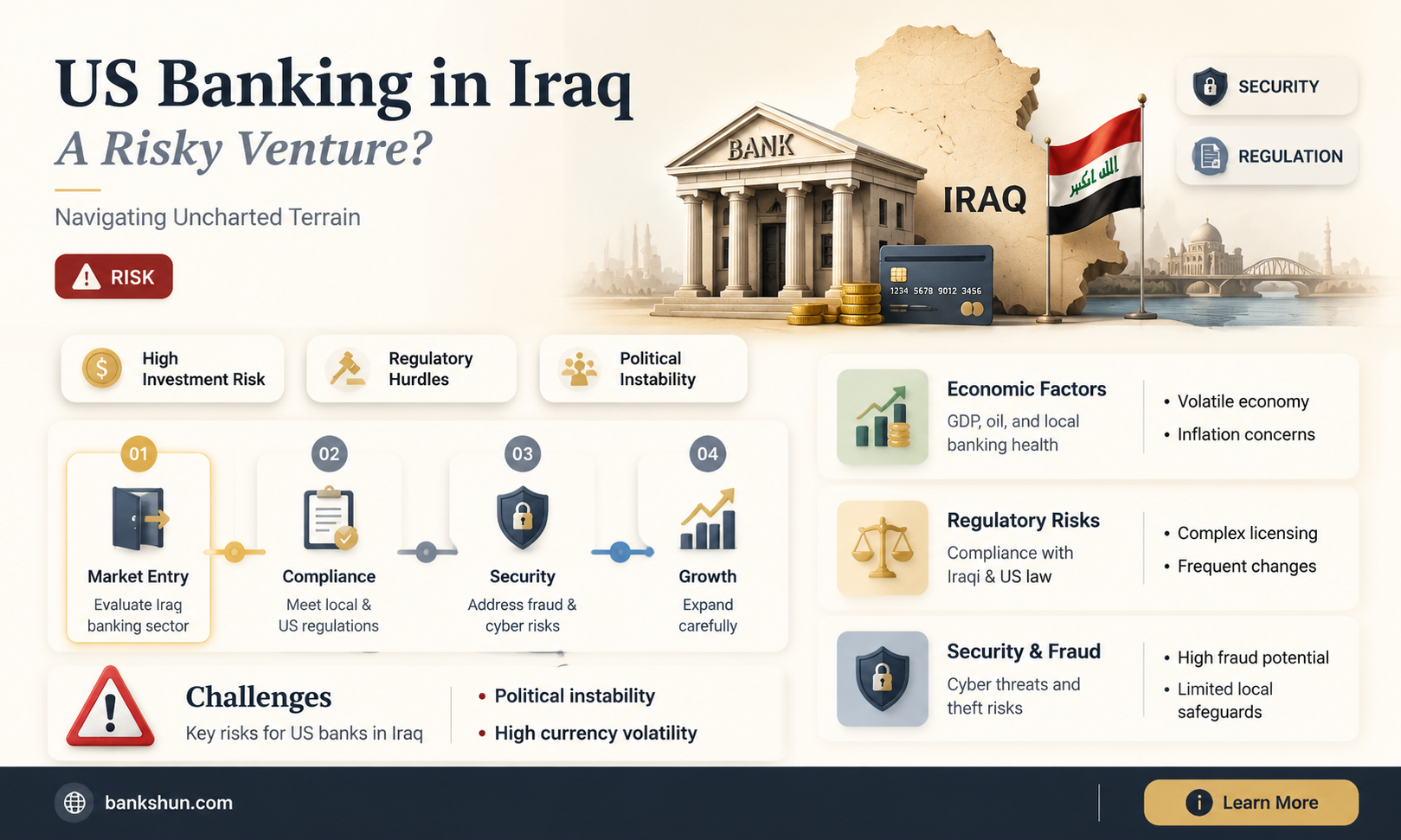 did us establish a bank in iraq