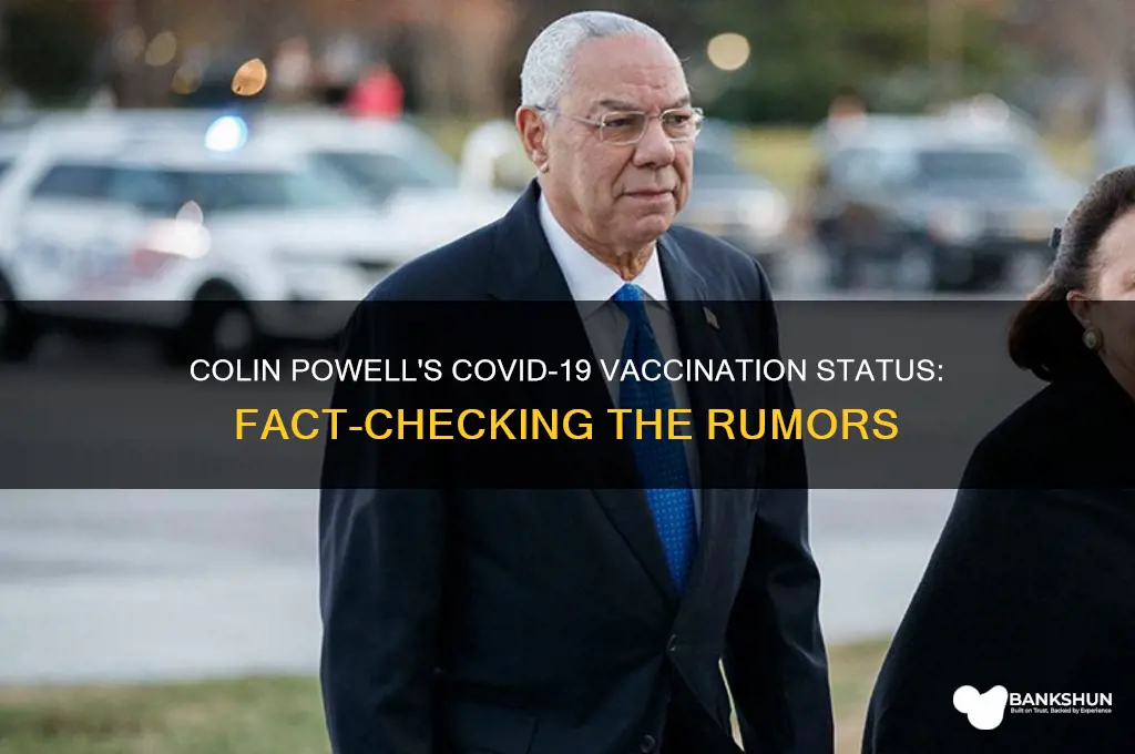was colin powell vaccinated for the coronavirus