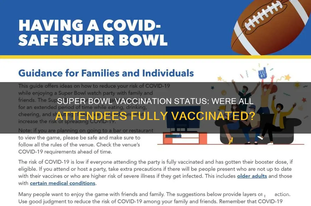 was everyone at the super bowl vaccinated