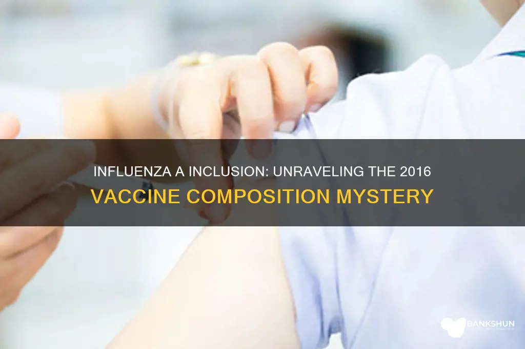 was influenza a in the vaccine 20q6