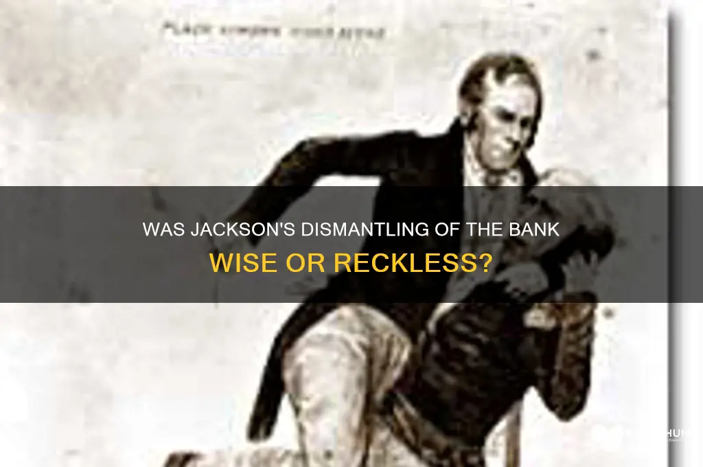 was jackson wise to dismantle the bank