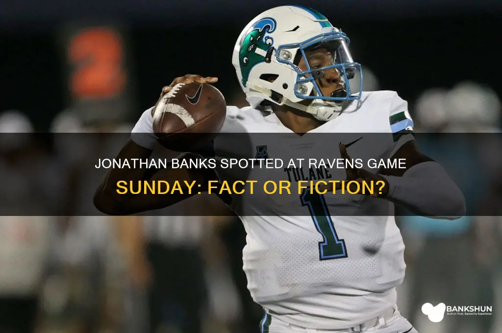 was johnathan banks at ravens game sunday