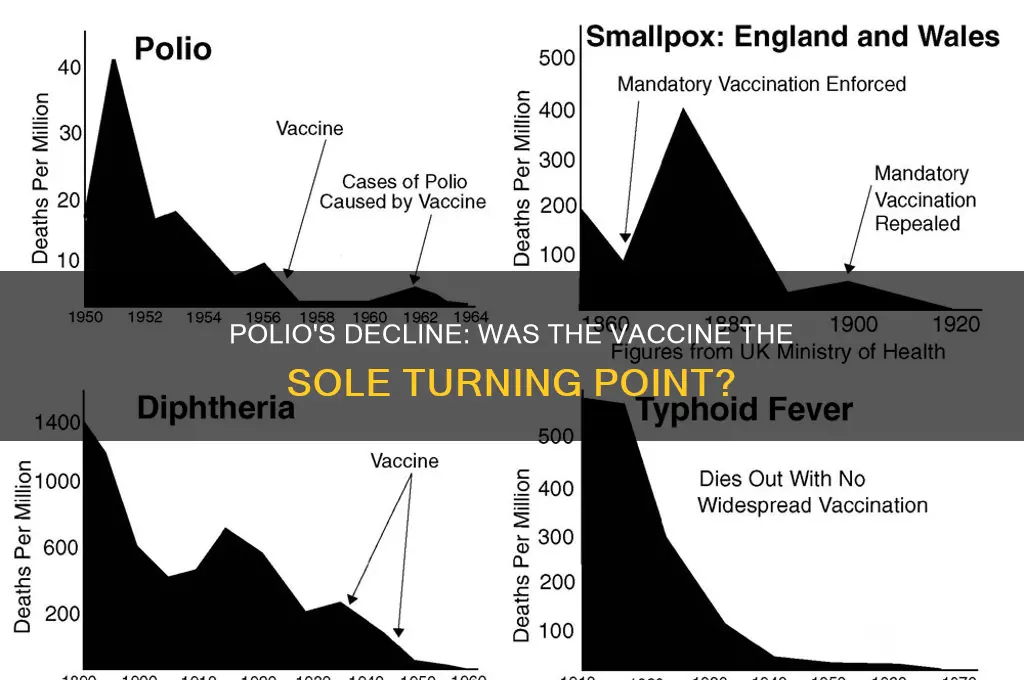 was polio in decline before the vaccine