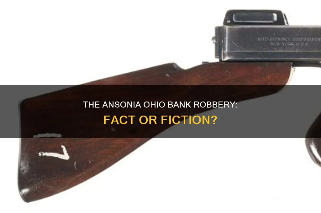 was the ansonia ohio bank ever robbed