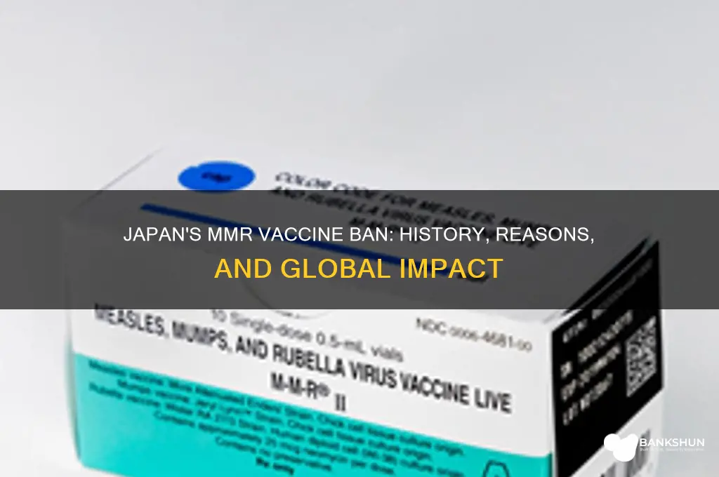 was the mmr vaccine outlawed in japan