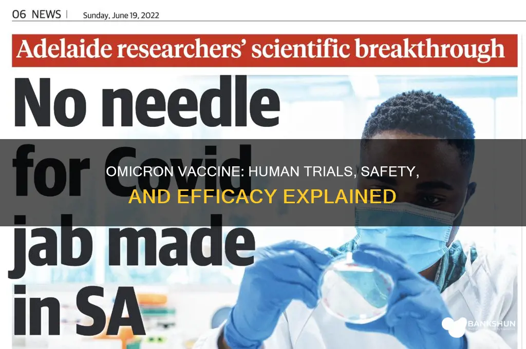 was the omicron vaccine tested on humans