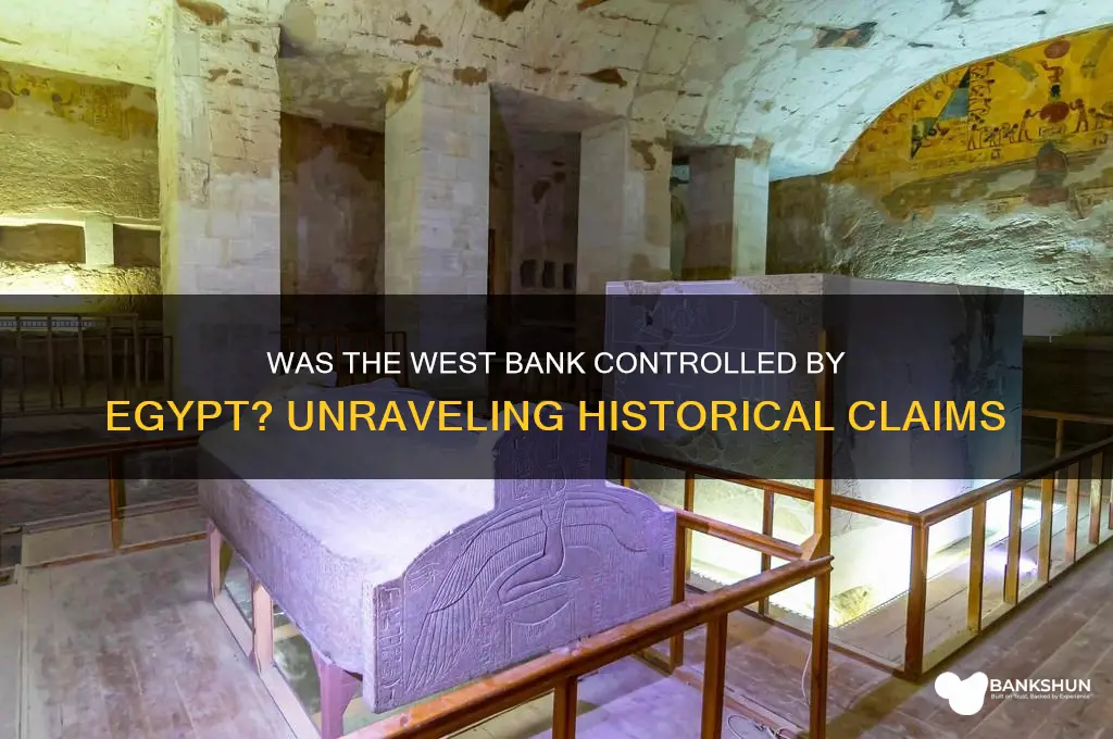 was the west bank controlled by egypt