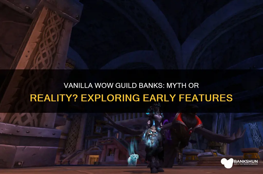 was there a guild bank in vanilla