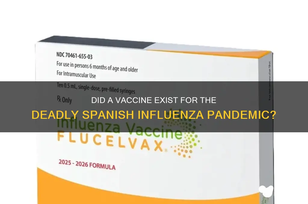 was there a vaccine for spanish influenza