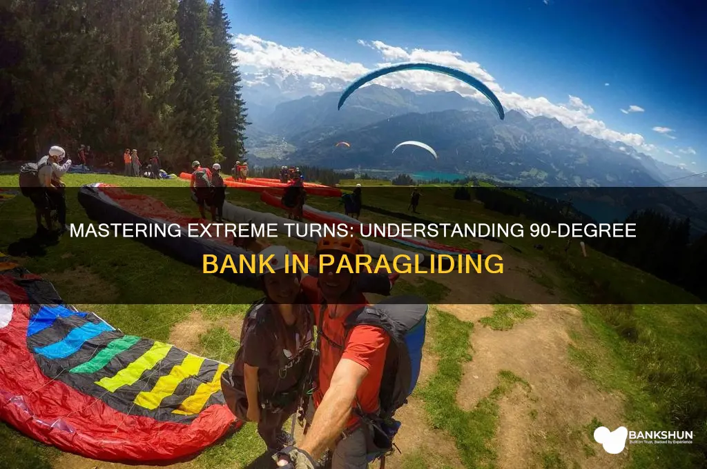 what 90 degrees of bank in paragaliding